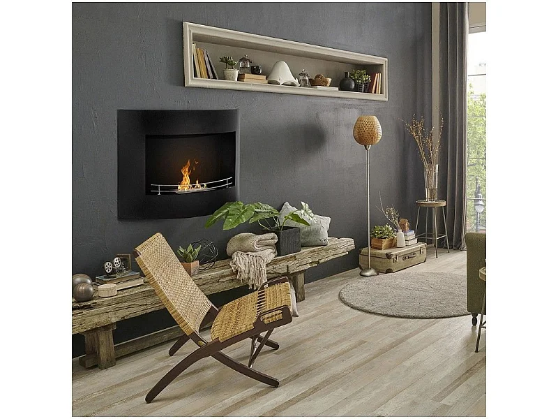 Lareira de parede a bioetanol TOKYO W63 x H45 x P15.5