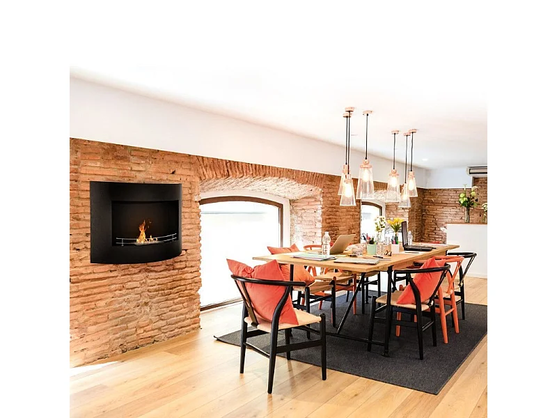 Lareira de parede a bioetanol TOKYO W63 x H45 x P15.5