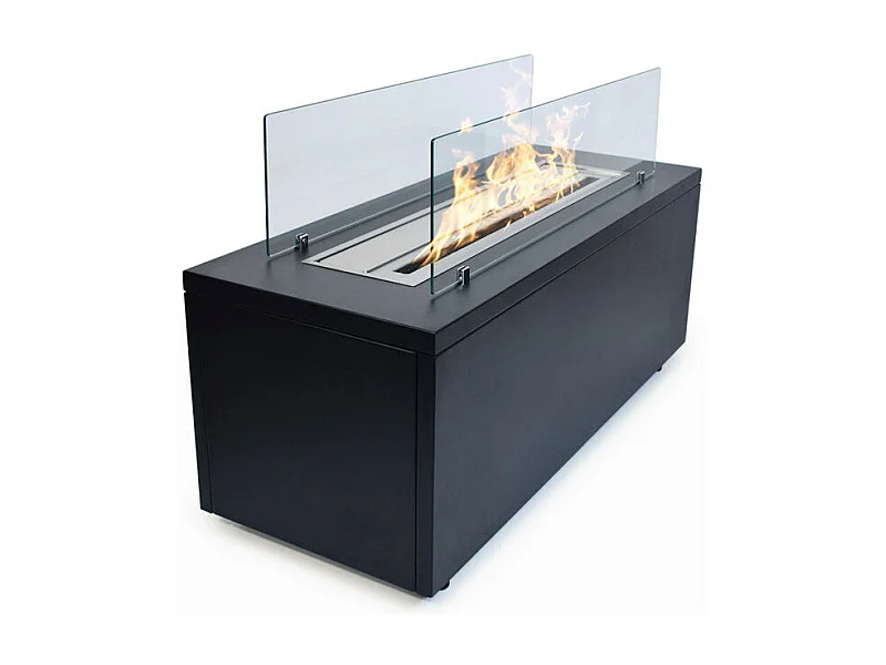 Cheminée à bioéthanol de sol pour intérieur et extérieur L100xP40xH40 cm