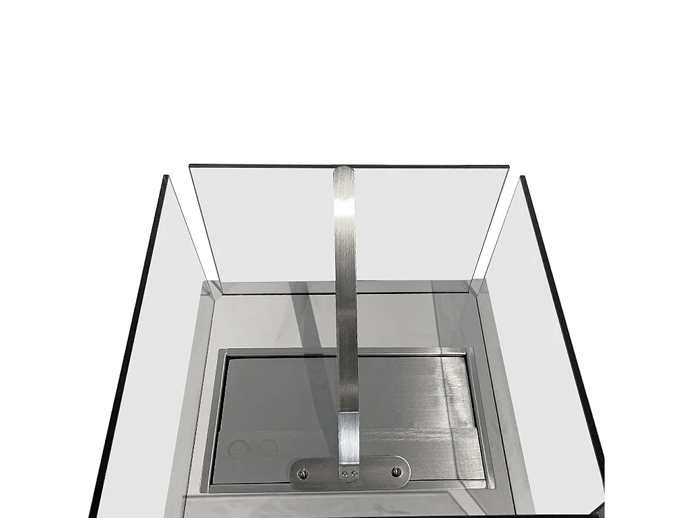 Bioethanol-Standkamin Ischia Weiß 40x40x115