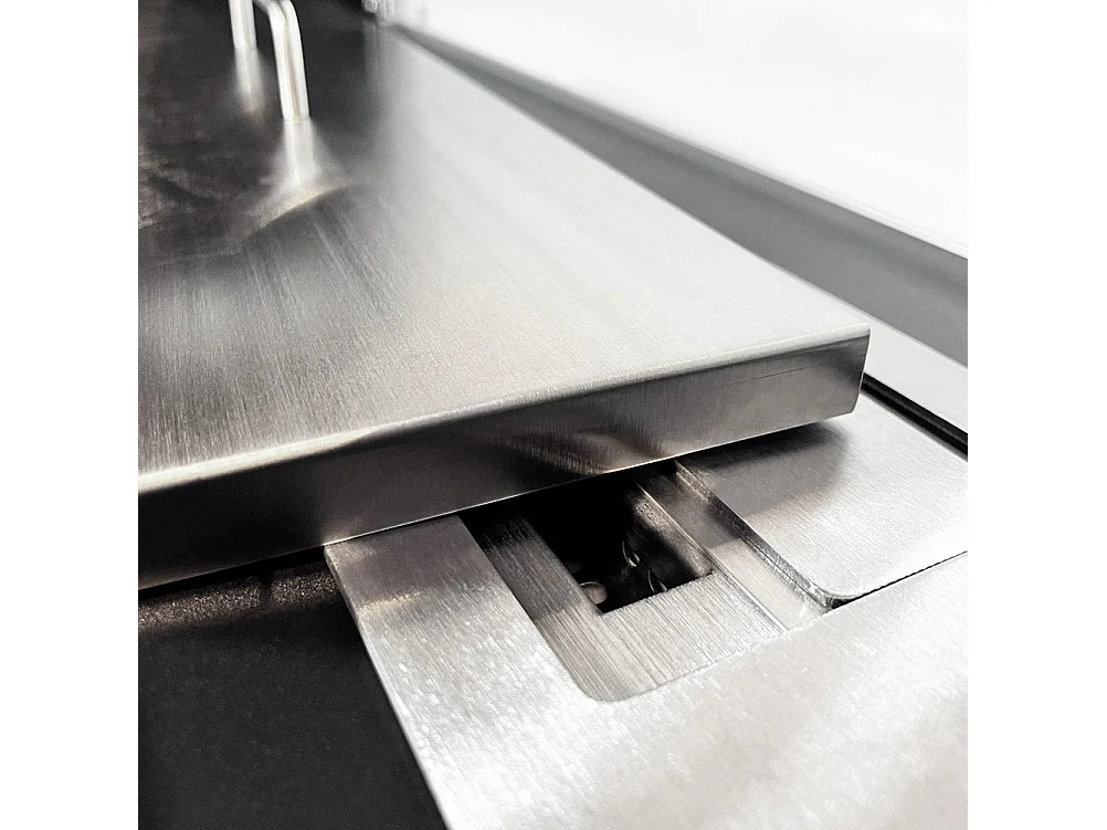 Cheminée au bioéthanol sur pied pour intérieur et extérieur Giotto S Blanc 100x30x70