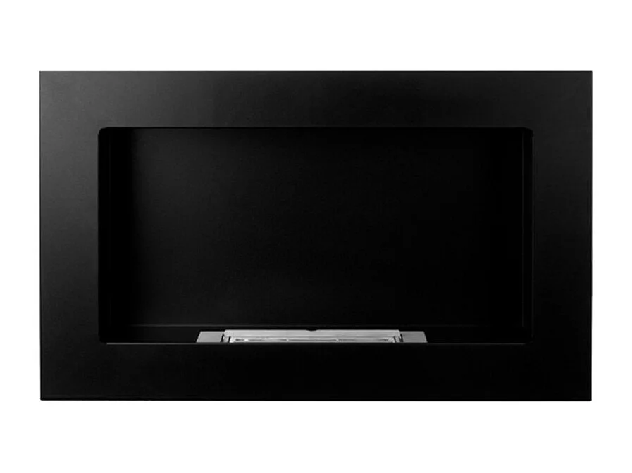 Cheminée bioéthanol murale ou encastrable Pisa Nero L 65xP 12xH 40