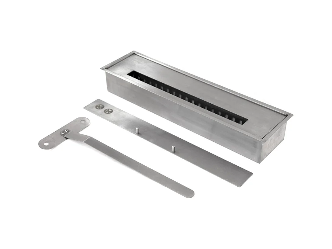 Bio-ethanol haard vloer biohaard WASHINGTON Zwart L111 x D43 x H99