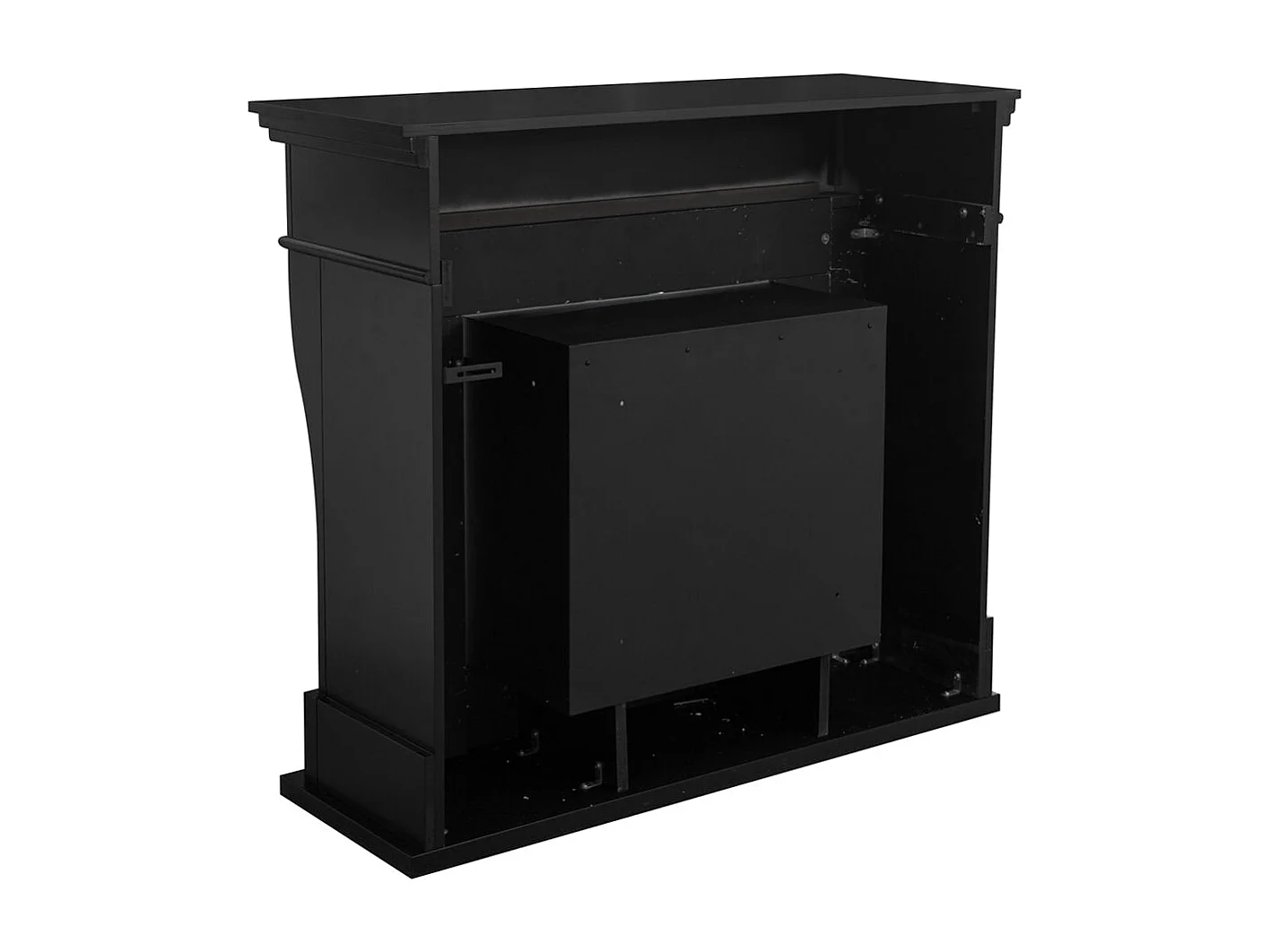 Chimenea de bioetanol de suelo WASHINGTON Negro L111 x P43 x H99