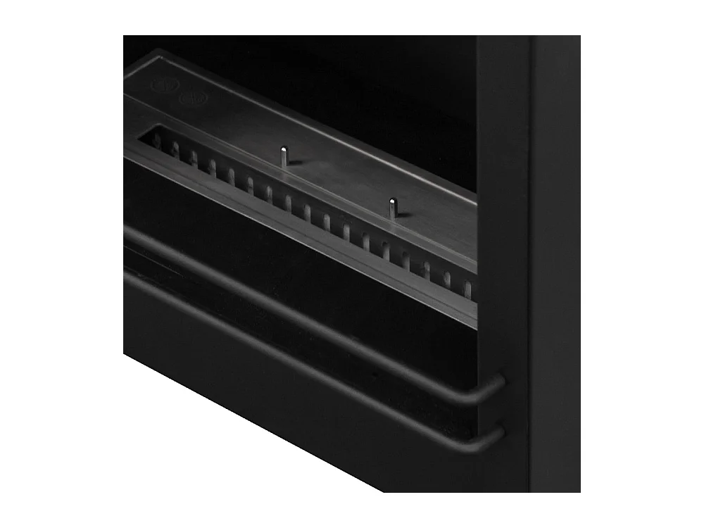 Chimenea de bioetanol de suelo WASHINGTON Negro L111 x P43 x H99