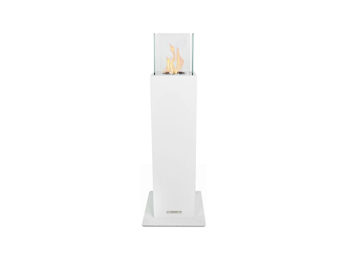 Cheminée Bioéthanol de Jardin Biocamino pour Extérieur Capri 70 Blanc