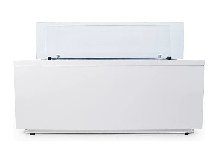 Divina Fire -  Bodenstehender Bioethanolkamin für drinnen und draußen CARAVAGGIO Weiß L100xT40xH40 cm