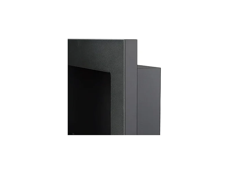 Lareira de parede ou embutida a bioetanol Lucca Nero L 90 x D 12 x H 40