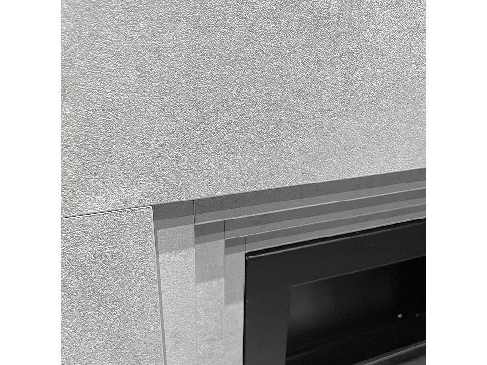 Holz-Effekt-Zement-Ethanol-Kamin - Maße B96 x T35 x H96