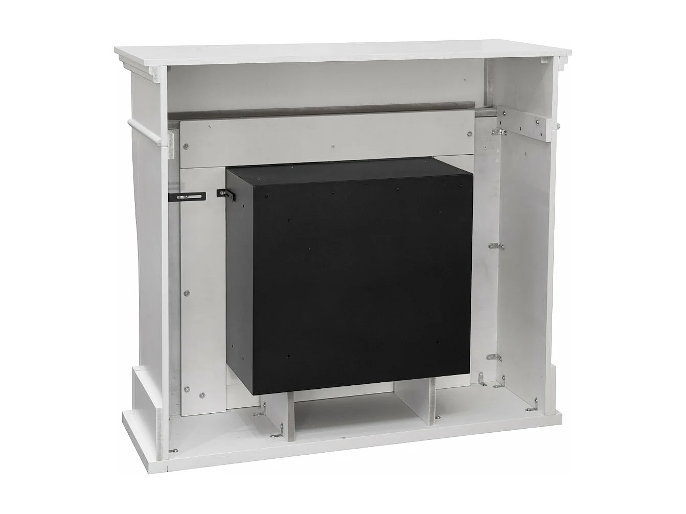 Lareira bioetanol de piso WASHINGTON Branco L111 x D43 x H99