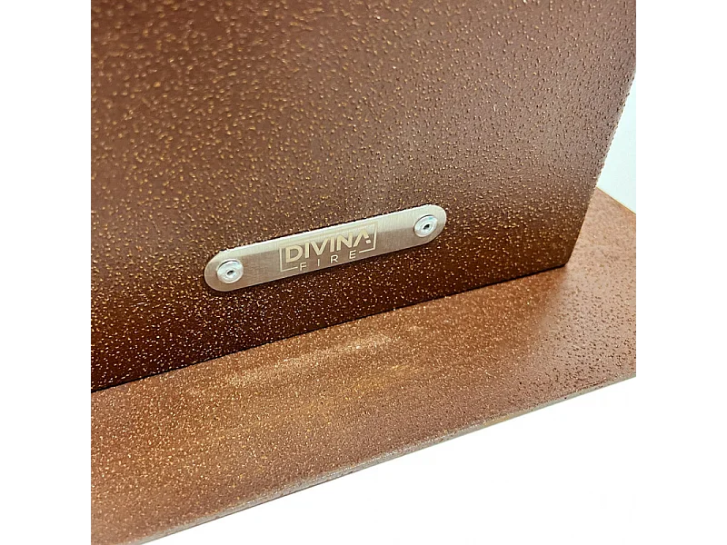 Cheminée de jardin au bioéthanol cheminée d'extérieur Capri 70 Rouille