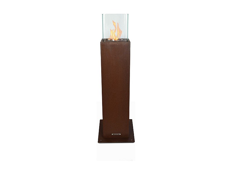 Lareira de jardim externa a bioetanol Capri 70 Rust