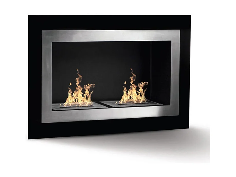 DIVINA FIRE Wandmontierter Bioethanol-Einbaukamin BEIJING L90 x H55 x P17