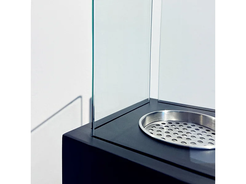 Lareira de jardim a bioetanol biofireplace externa Capri 70 Preto