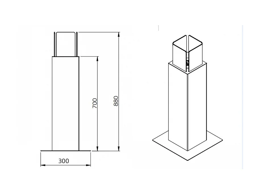 Lareira de jardim a bioetanol biofireplace externa Capri 70 Preto