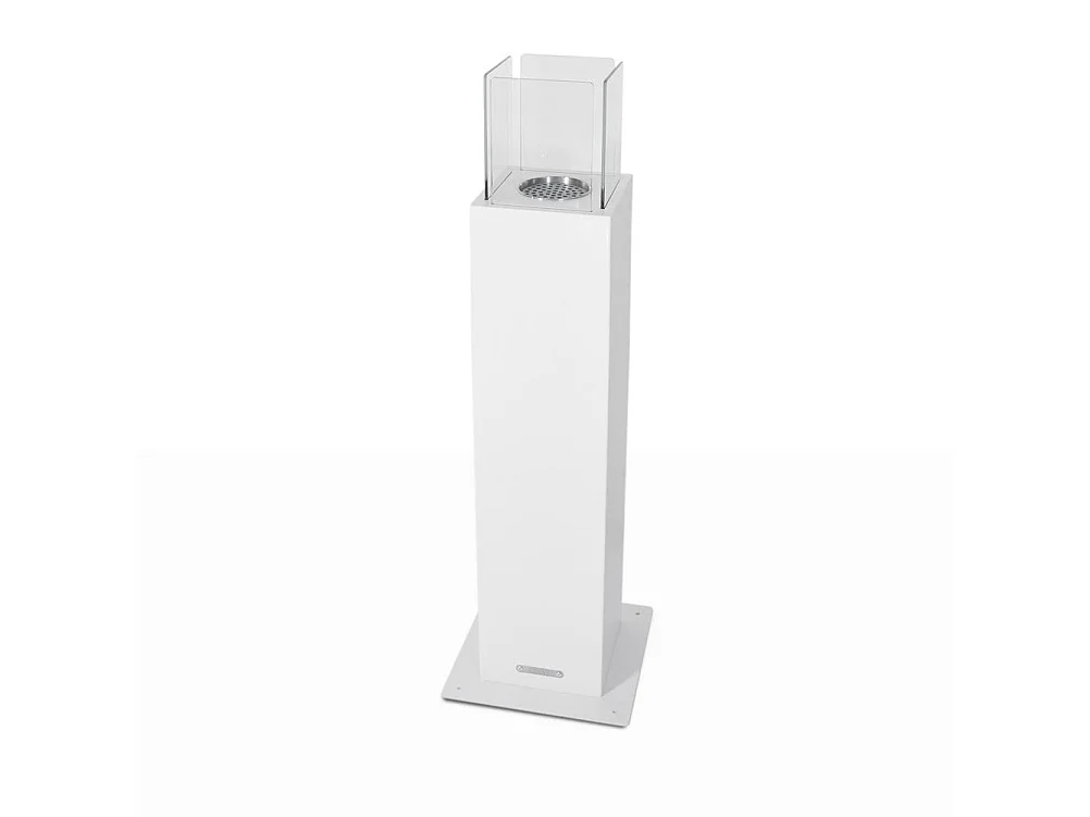 Bioethanol-Gartenkamin für den Außenbereich Capri 110 Weiß