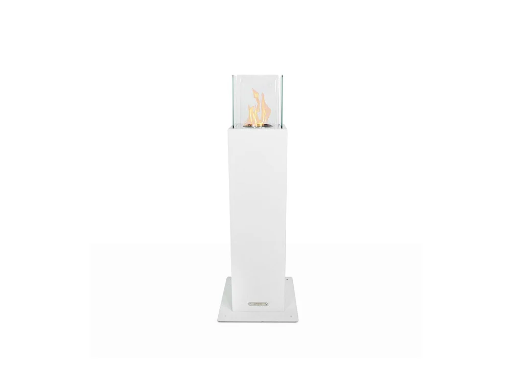 Cheminée à bioéthanol de jardin extérieur Capri 110 Blanc