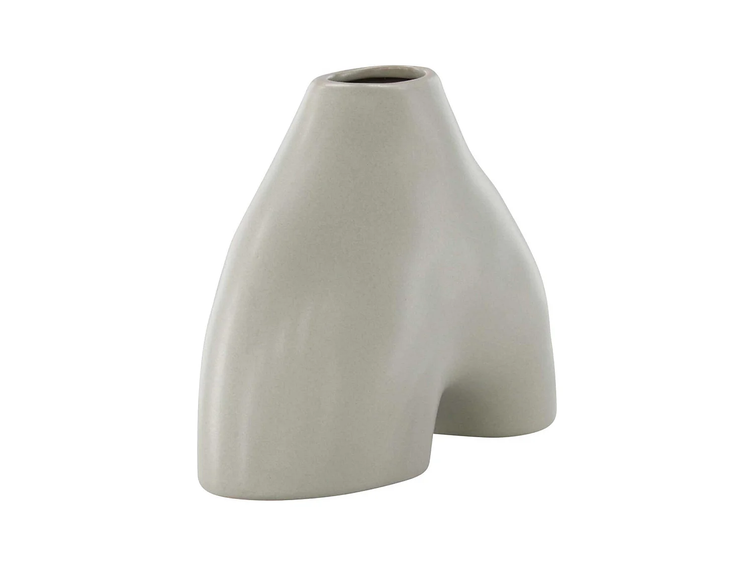 Vase Design "Kento" 15cm Gris Clair