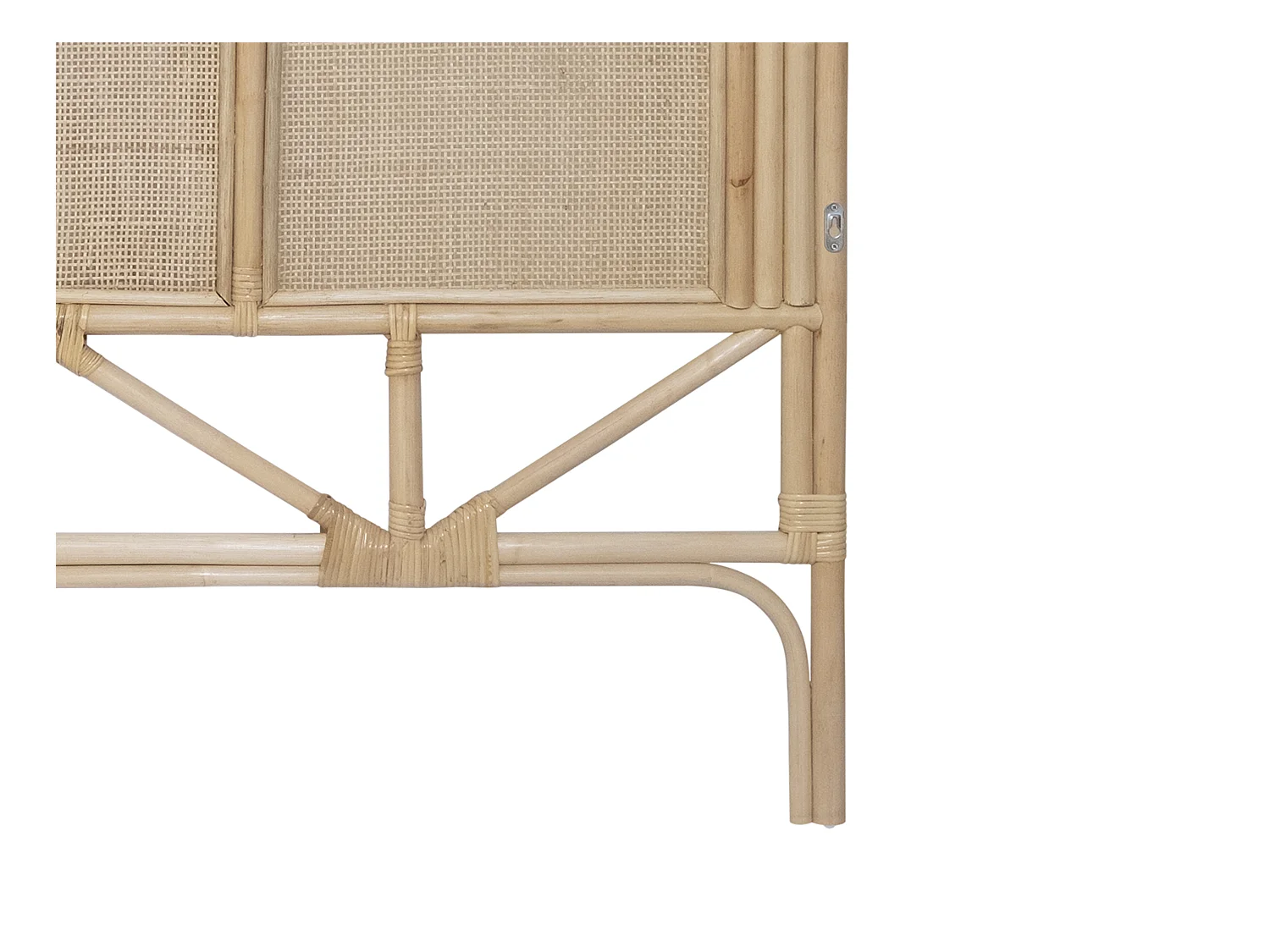 Tête de lit 140 cm - Rotin - Naturel - JAKOBIA