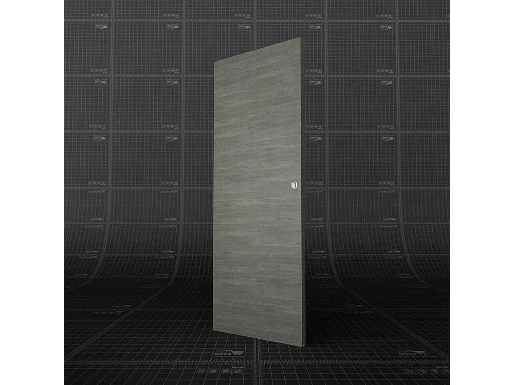 Porte Coulissante Seule - Gris blanchi 83 cm