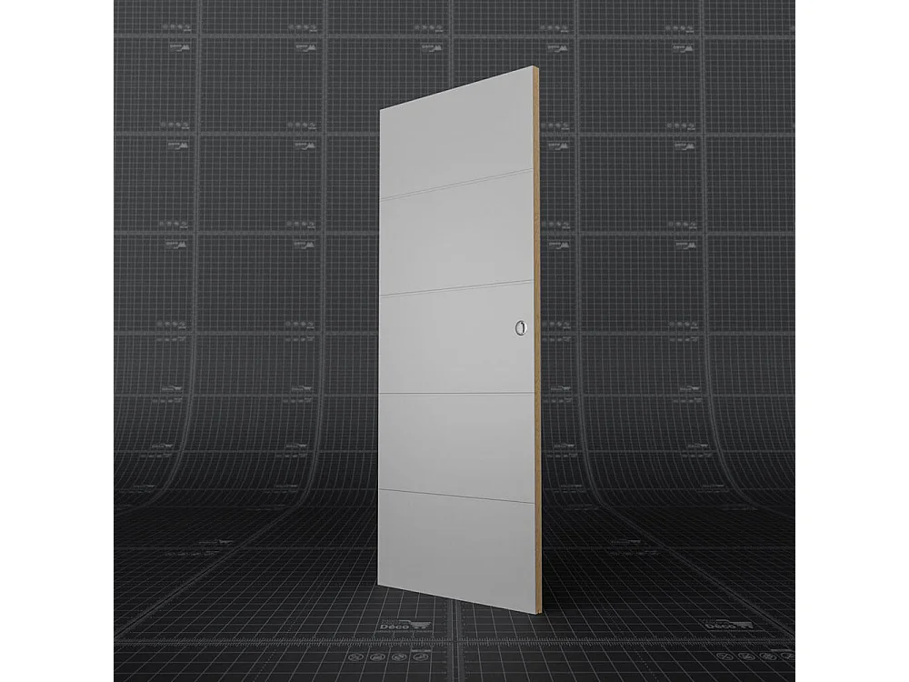 Porte Coulissante Seule - Prépeinte Ligne 83 cm