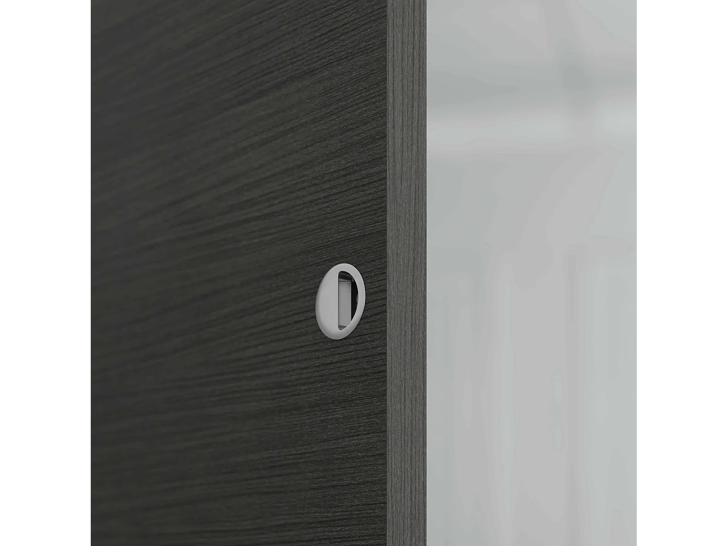 Porte Coulissante avec Rail - Costa Rica 83 cm - Sans butée