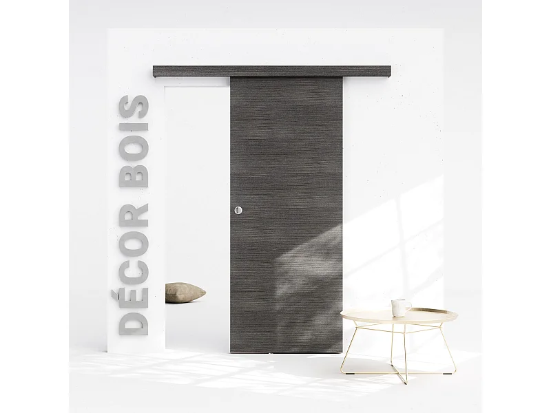 Porte Coulissante avec Rail - Costa Rica 83 cm - Sans butée