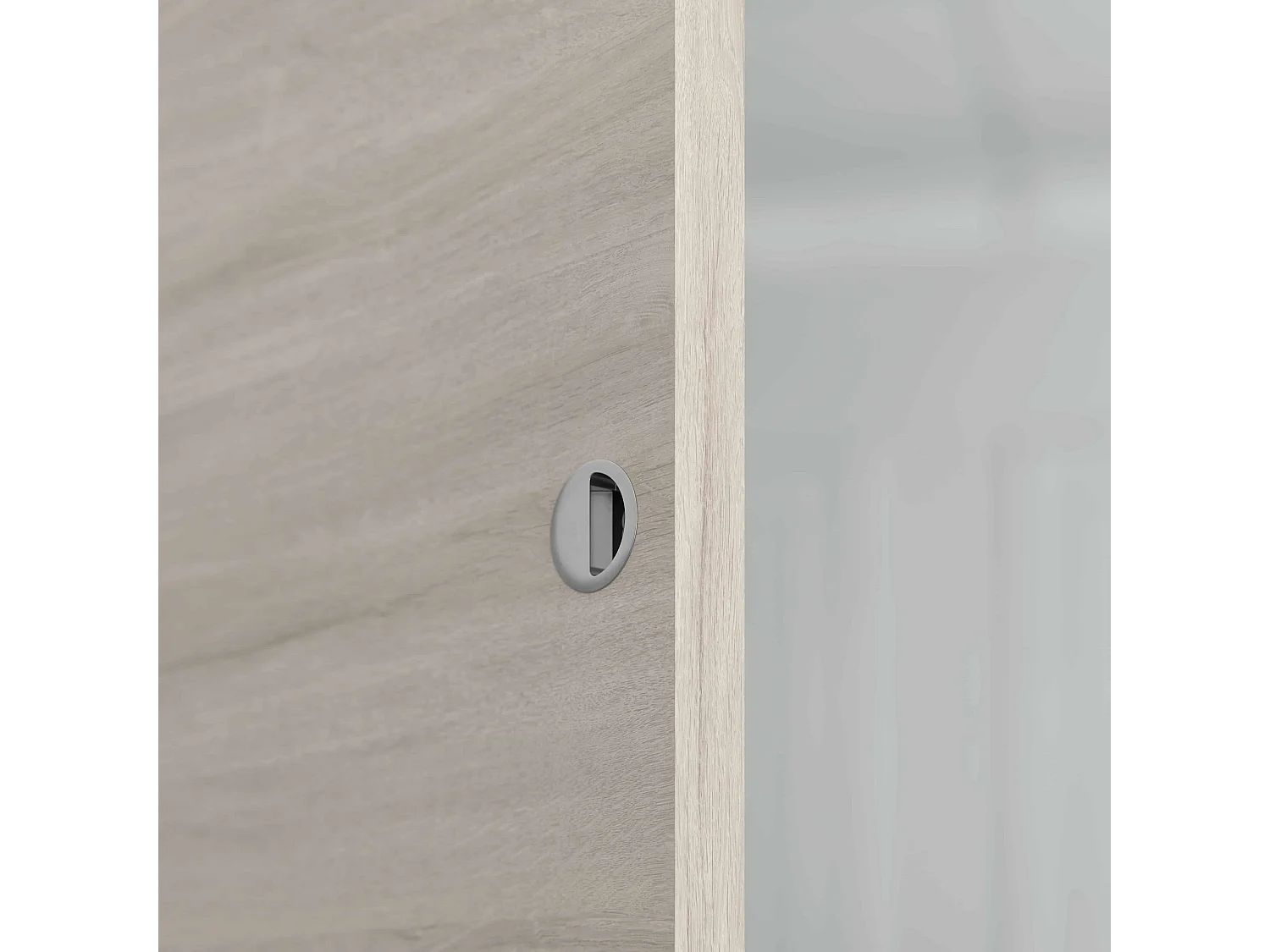 Porte Coulissante avec Rail - Oslo 83 cm - Sans butée