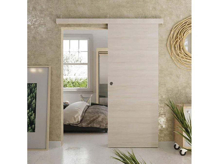 Porte Coulissante avec Rail - Oslo 83 cm - Sans butée