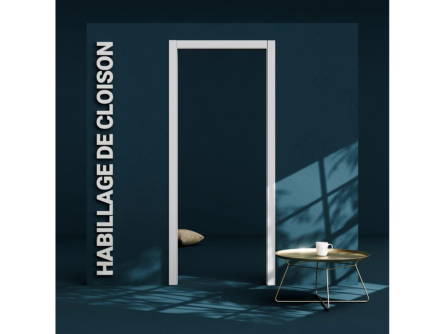 Habillage de Cloison 1 m - Blanc