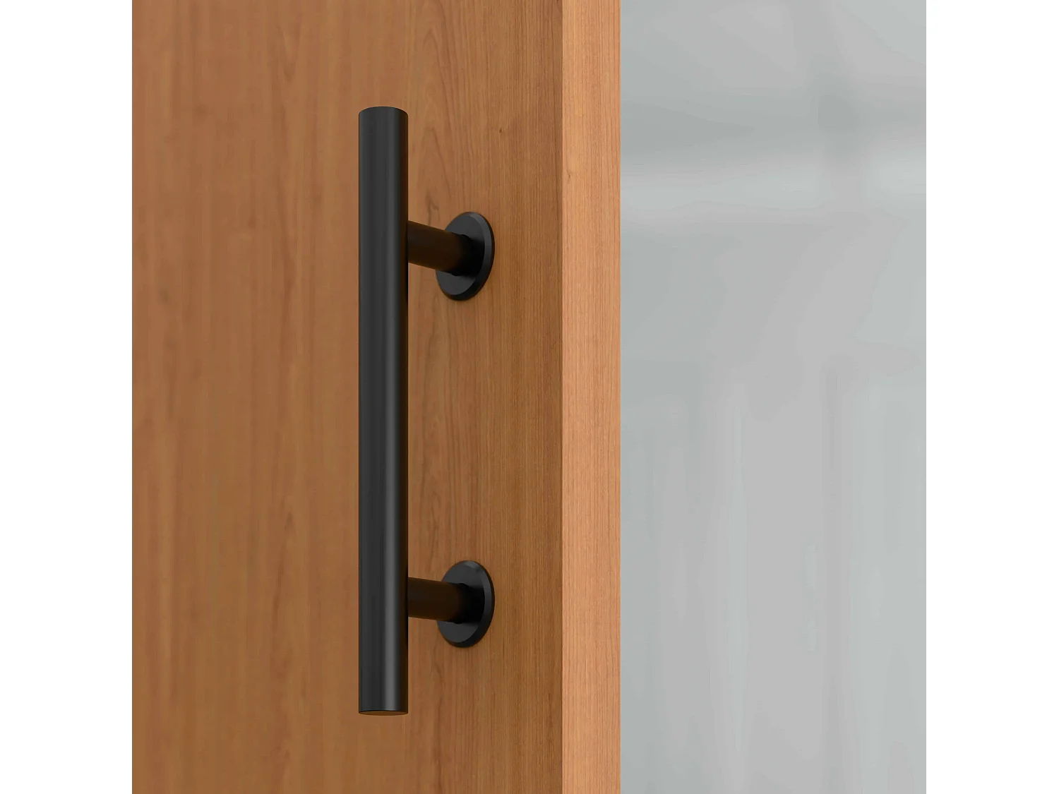 Porte Coulissante avec Rail + Poignée Verticale - Alizés 73 cm