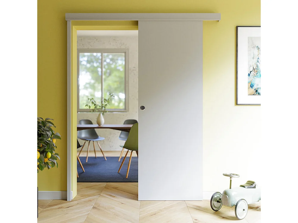 Butée de porte coulissante - Prépeinte Blanc