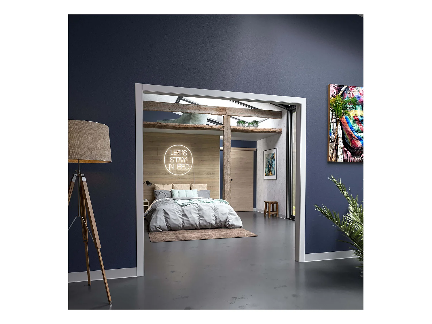 Habillage de Cloison 2.20 m - Blanc