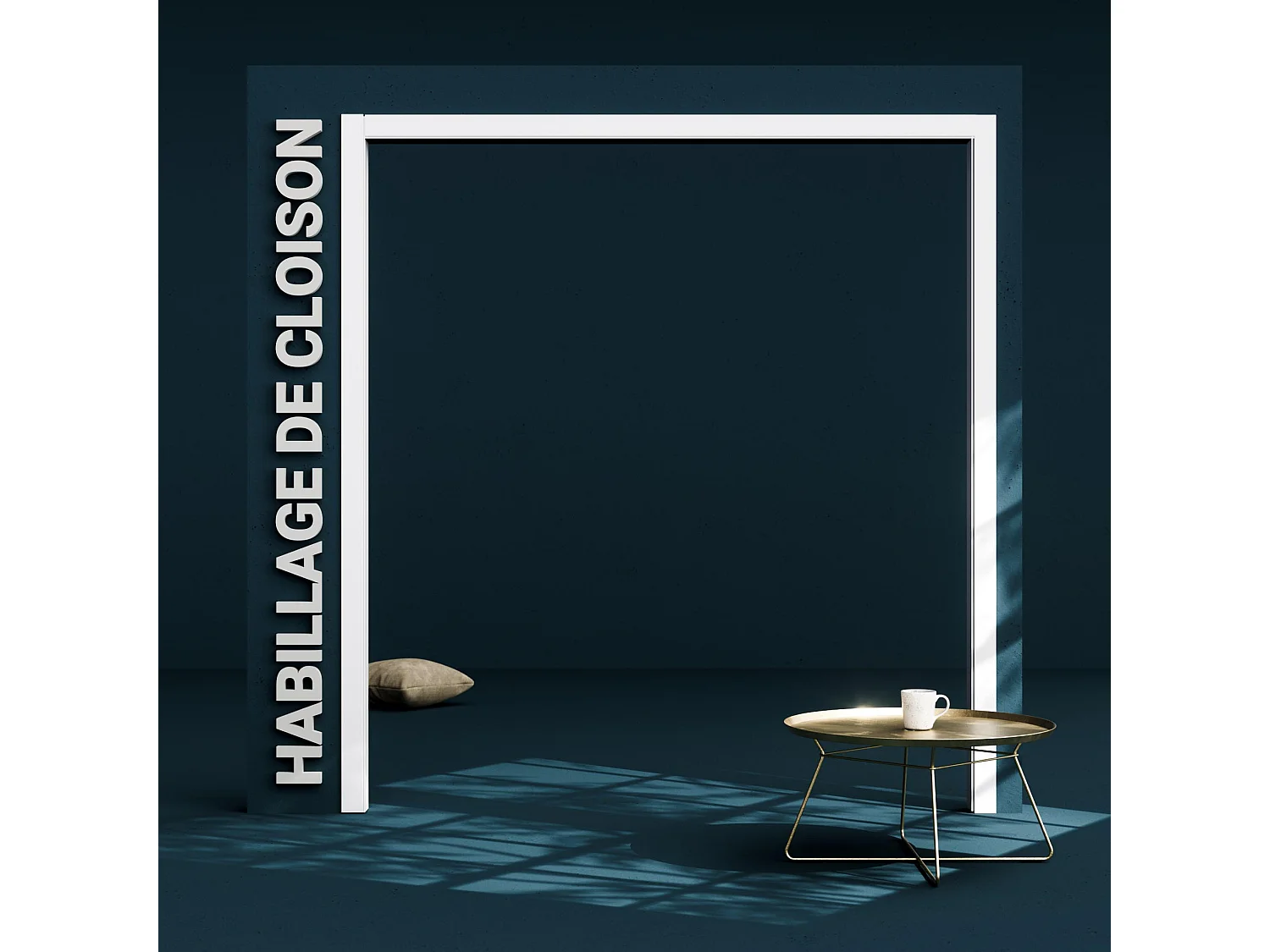 Habillage de Cloison 2.20 m - Blanc