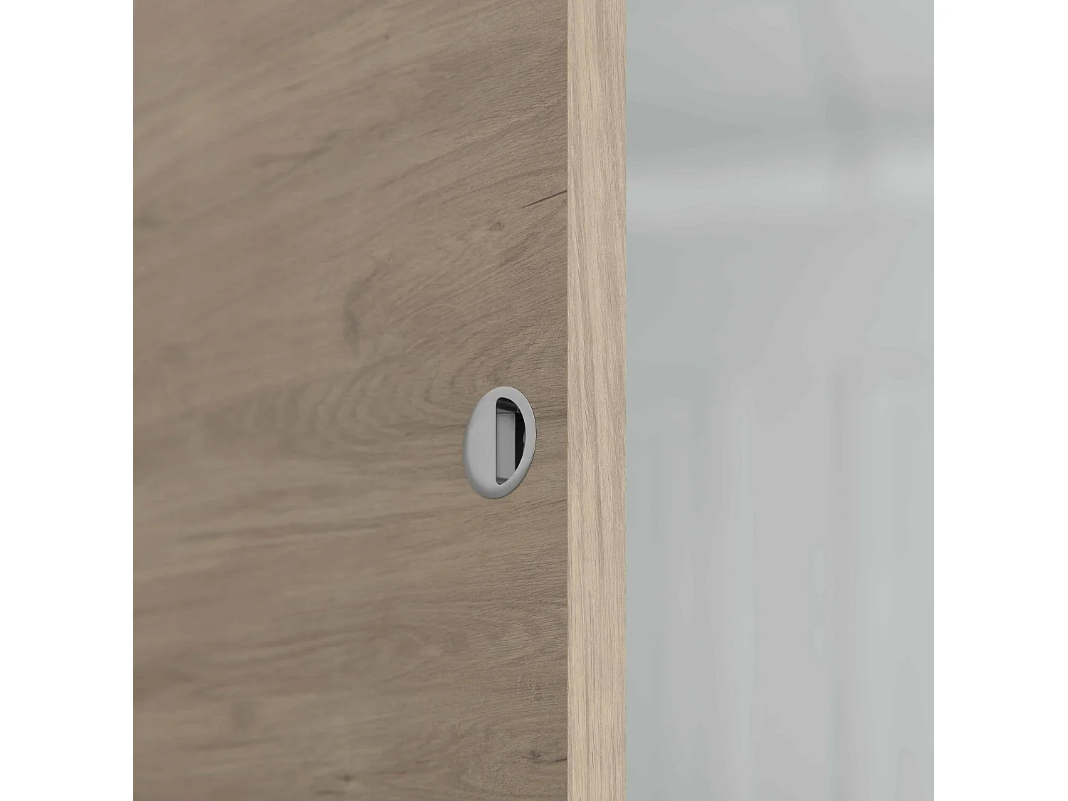 Porte Coulissante avec Rail - Denver 83 cm - Sans butée