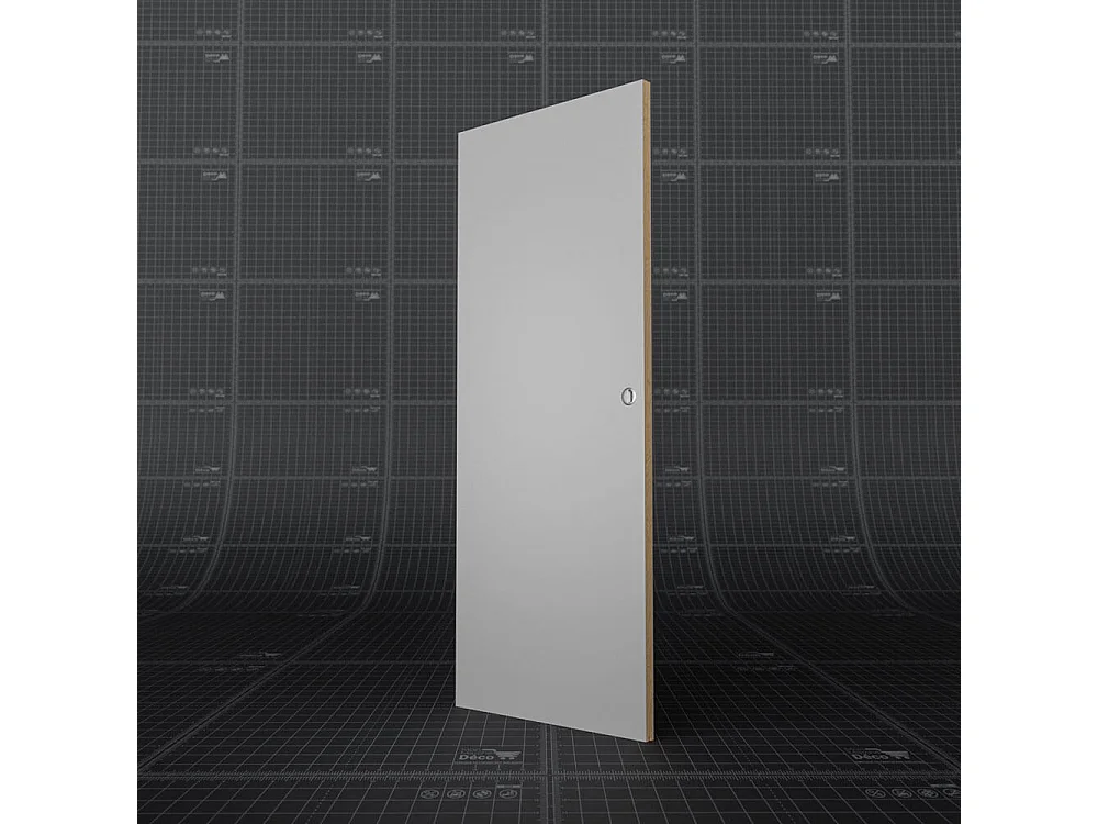 Porte Coulissante Seule - Prépeinte Plane 83 cm