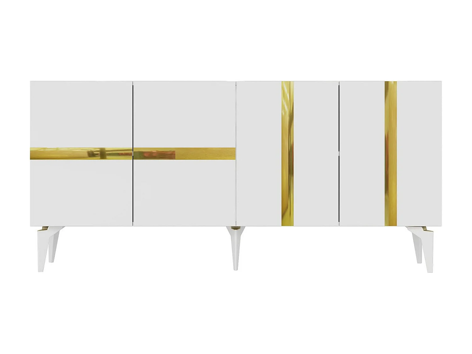 Aparador Vania Blanco dorado150x79x40 cm