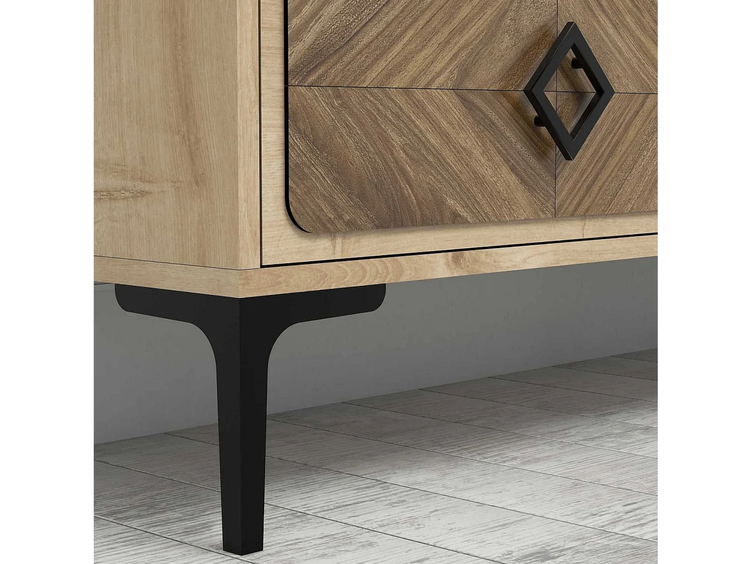 Ensemble de Meubles de Salon lebon 3 meubles Chêne clair