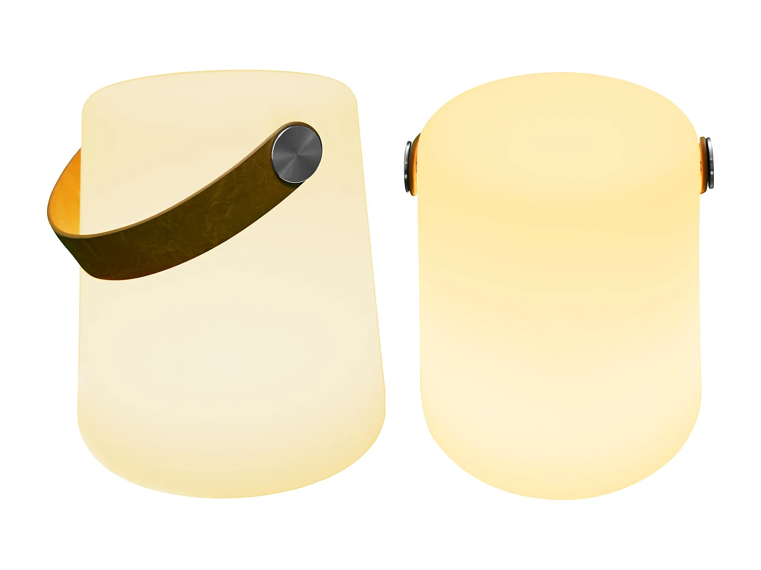 Lámpara de mesa LED con correa de imitación VELA - HAPPY GARDEN