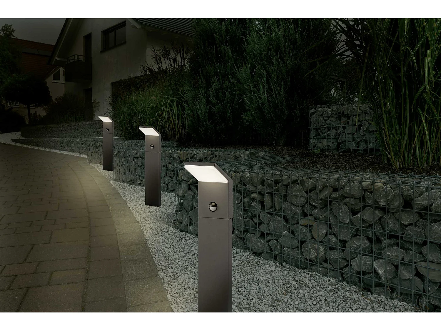 Potelet de jardin medium Pearl à détection