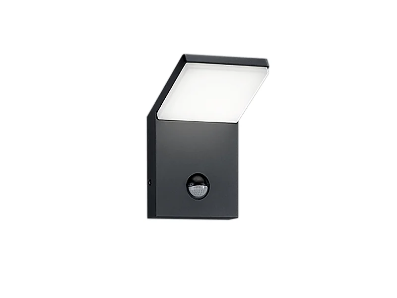 LED Außenwandleuchte mit Sensor IP54 8W - Trio - Perle Weiß Anthrazit