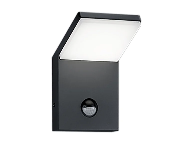 Applique LED, alluminio, antracite, 10x16x10,5 cm, Pearl