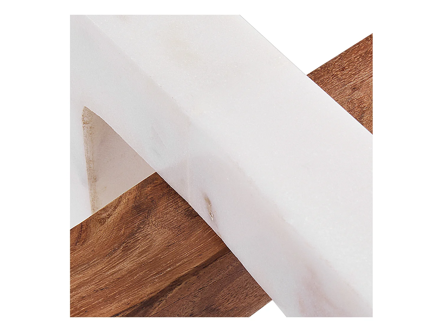 Decoratief accessoire ACHARNY Steen Hout Wit