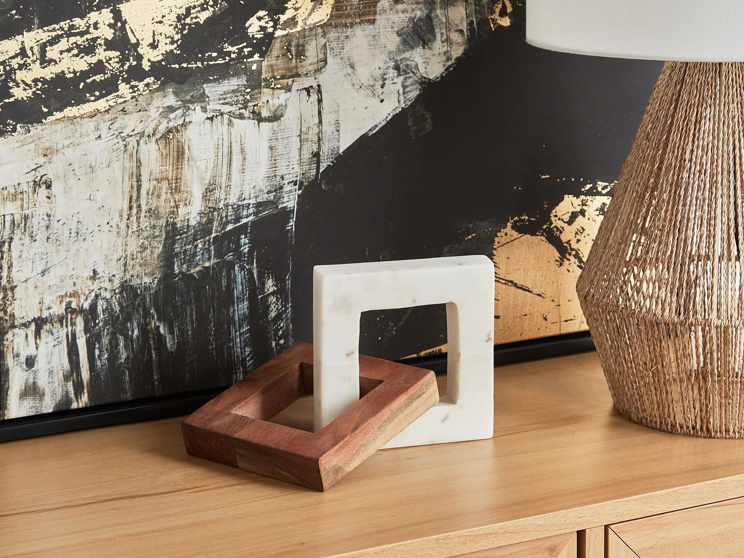 Accessoire Décoratif Chaîne ACHARNY Pierre Bois Blanc