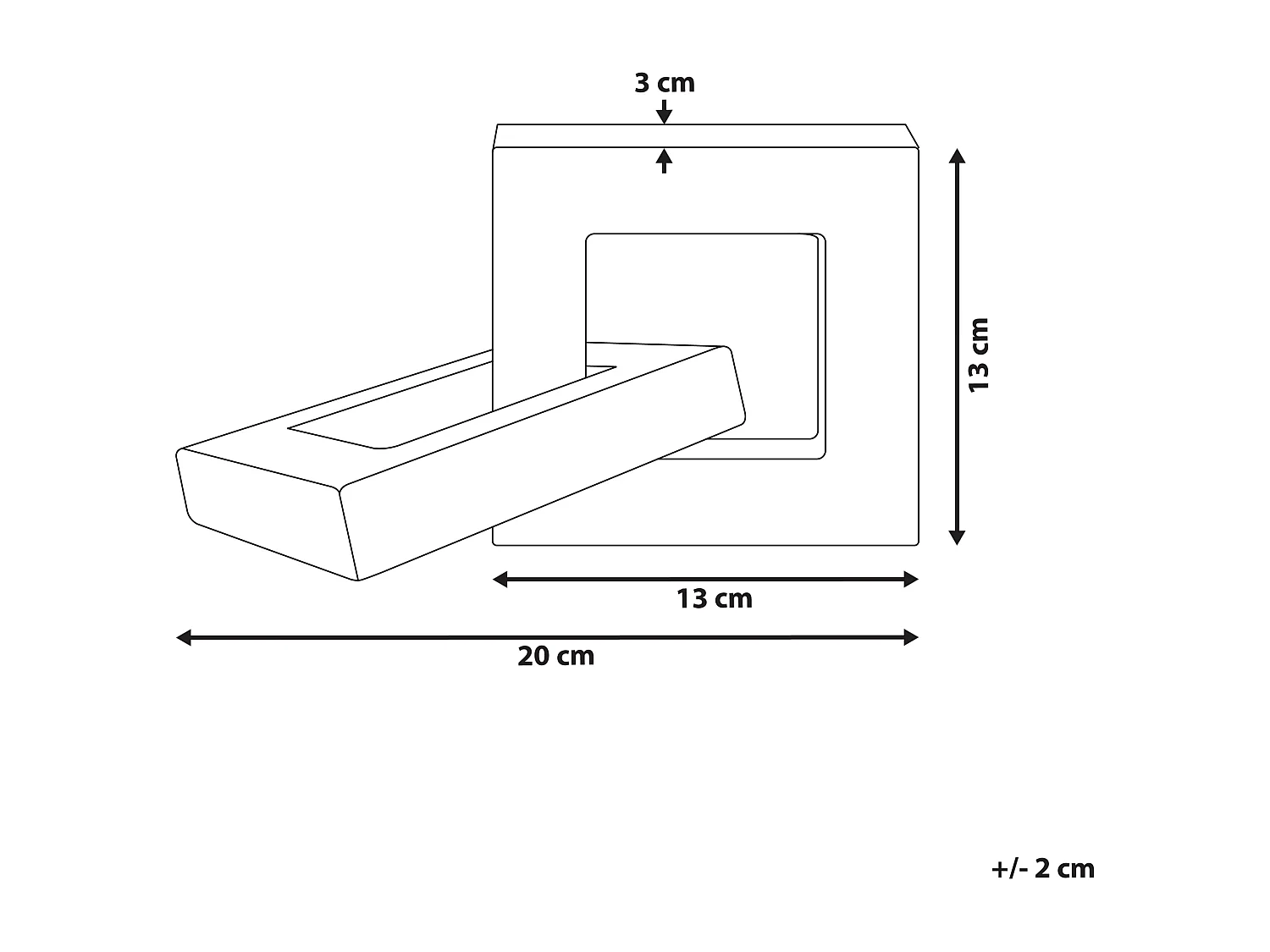 Accessoire Décoratif Chaîne ACHARNY Pierre Bois Blanc