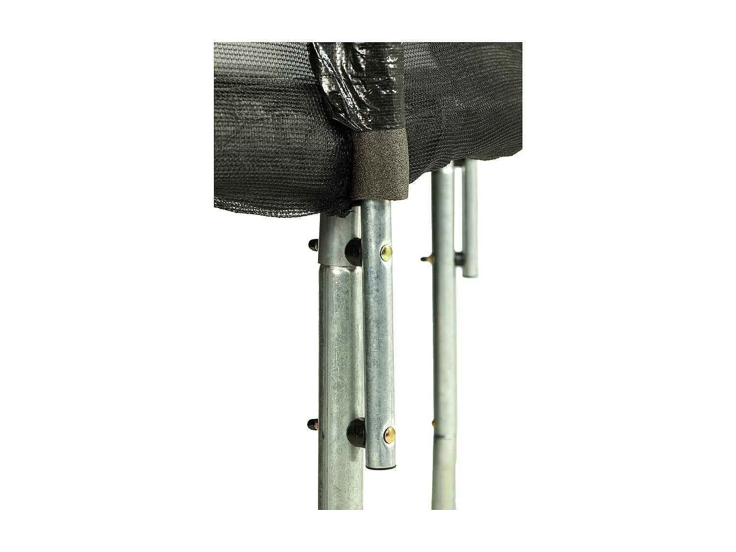 Trampoline rond Bleu Ø300cm avec filet, échelle, bâche et kit ancrage