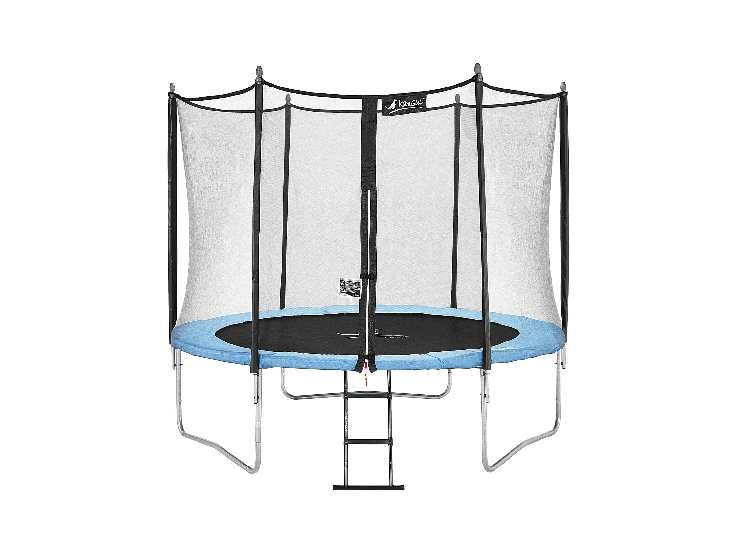 Kangui - Trampoline de jardin 305 cm + filet de sécurité + échelle | Normes EU | Montage facile