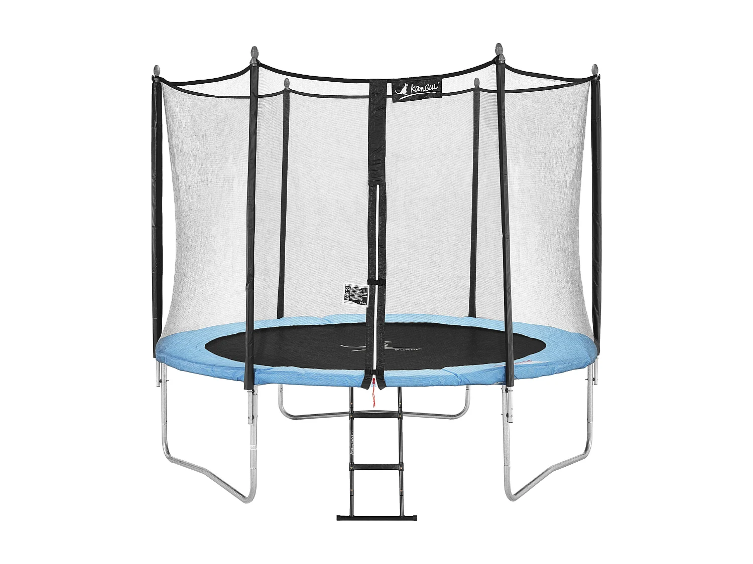 Kangui - Trampoline de jardin 305 cm + filet de sécurité + échelle | Normes EU | Montage facile