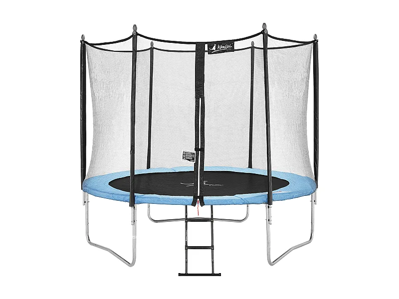 Kangui - Trampoline de jardin 305 cm + filet de sécurité + échelle | Normes EU | Montage facile