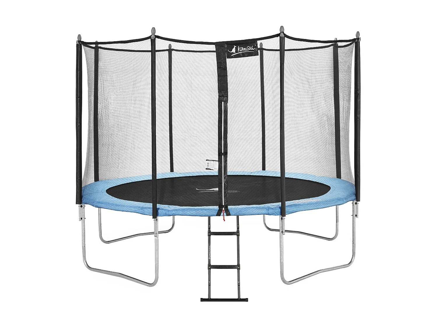 Kangui - Trampoline de jardin 366 cm + filet de sécurité + échelle | Normes EU | Montage facile